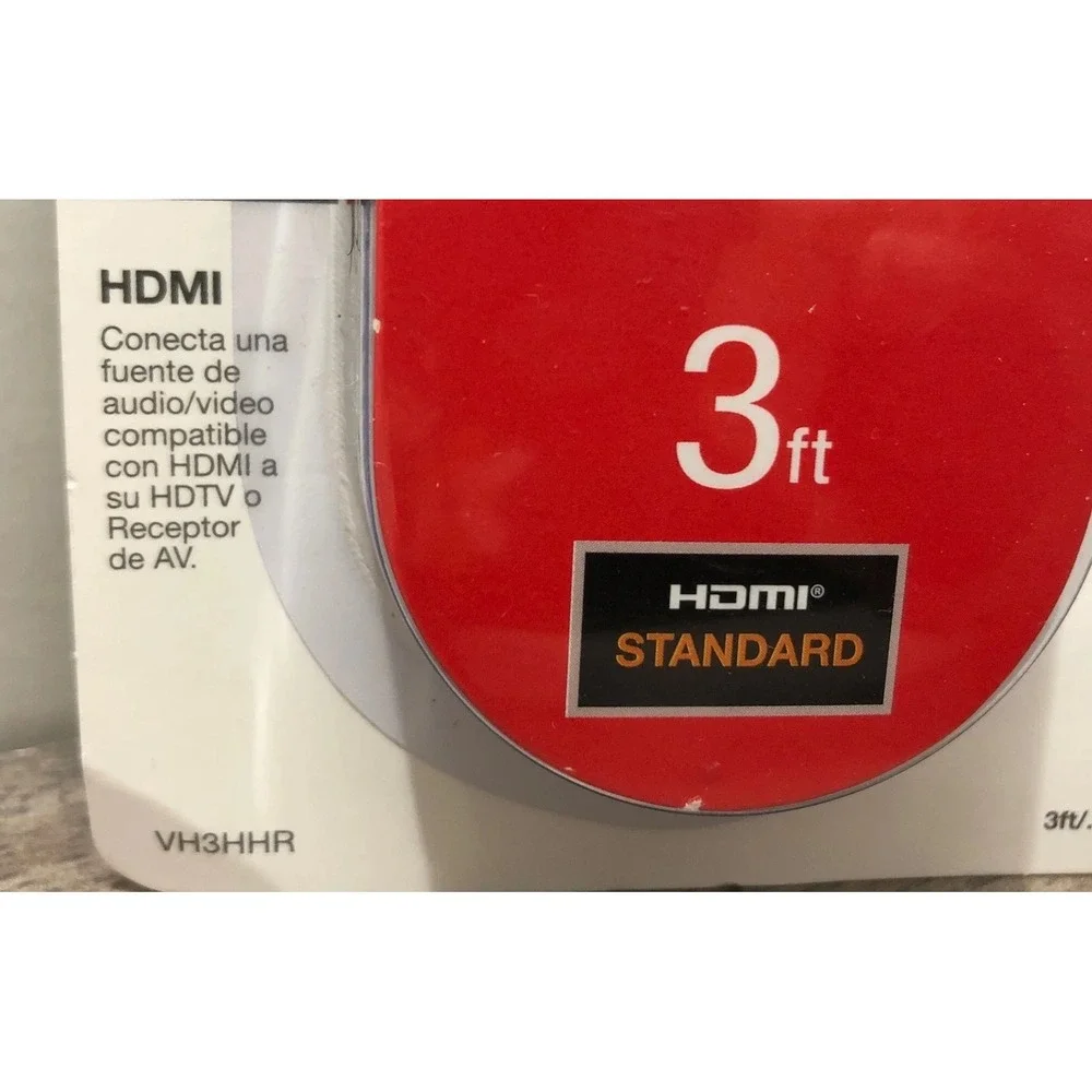New RCA VH3HHR 3 Ft HDMI Cable - HDMI for Audio/Video Device, TV Game System